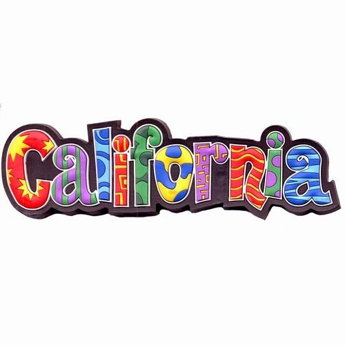 Smith Novelty | California Colorful Spellout Souvenir Magnet