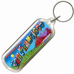 San Francisco "Greeting from SF" Keychain