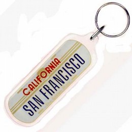 San Francisco License Plate Keychain