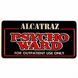 San Francisco Alcatraz "Psycho Ward" License Plate Magnet