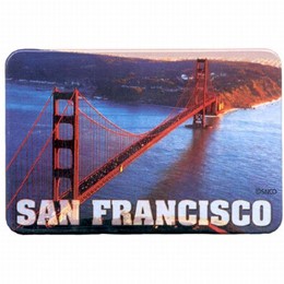 San Francisco Golden Gate Diagonal Span Tin Magnet