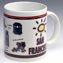San Francisco Wavy Line 10oz Mug