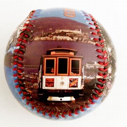 San Francisco Photo Collage Souvenir Baseball