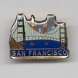 San Francisco Golden Gate Skyline Lapel Pin