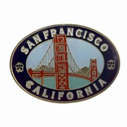 San Francisco Golde Gate Oval Shape Pin