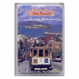 San Francisco Cable Car Mini Playing Cards (1.7 x 2.5 inches)