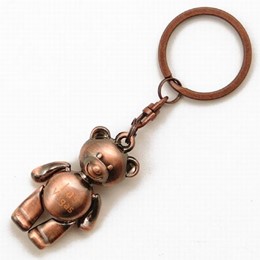 Las Vegas Copper Teddy Bear Keychain