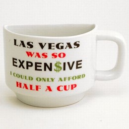 Las Vegas Sign Half Cup Mug
