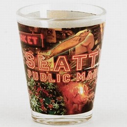 Seattle Pike Place Collage Shotglass