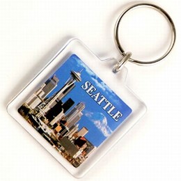 Seattle Day Photo Acrylic Keychain