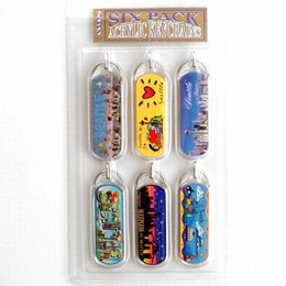 Seattle 6-Pack Acrylic Keychains