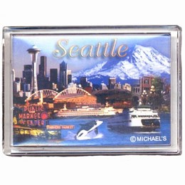 Seattle Photo Collage Magnet