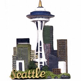 Seattle Space Needle Polyresin Magnet