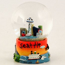 Seattle Puff Hand Painted Snowglobe (45mm)
