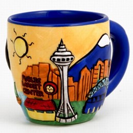 Seattle Puff Hand Painted Mini Mug