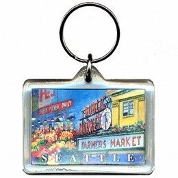 Seattle Pike Place Keychain