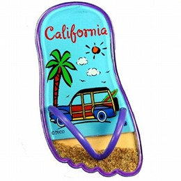 California Beach Sandal Magnet