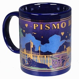 Central Coast Pismo Starry Night Cobalt blue Mug (11oz)