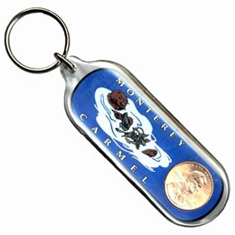 Monterey-Carmel Lucky 1 Cent Acrylic Keychain