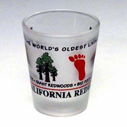 California Souvenir Redwoods Expressions Frost Shot Glass