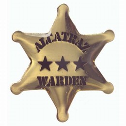 San Francisco Alcatraz Warden Star Badge