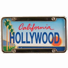 Hollywood Mini License Plate Magnet
