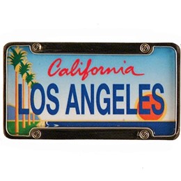 Los Angeles Mini License Plate Magnet