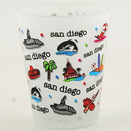 San Diego Expressions Frosted Shotglass