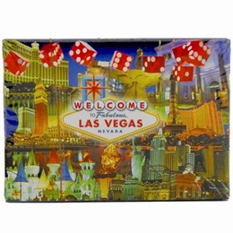 Las Vegas Dice Collage Boxed Playing Cards