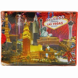 Las Vegas Fireworks Collage Boxed Play Cards