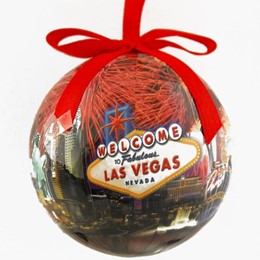 Las Vegas Fireworks Collage  80mm Ball Ornament