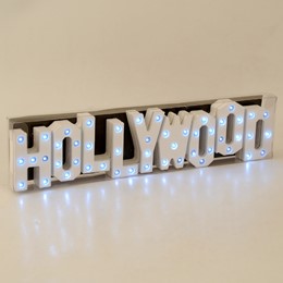 Hollywood #12" Color Changing LED Sign