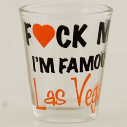 Las Vegas F (Heart) CK Me I'm Famous Shotglass