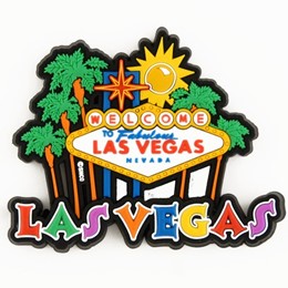 Las Vegas Sign/Palms Spellout Laser Magnet