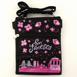 San Francisco Easy Going Canvas with Glitter Hip Bag