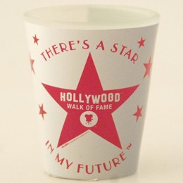 Hollywood Walk of Fame Red Star Shotglass