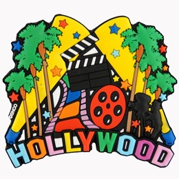 Hollywood Collage Laser Magnet