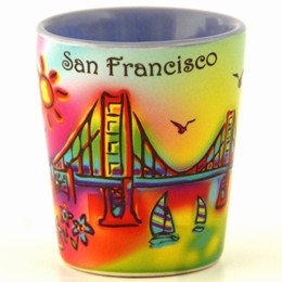 San Francisco Neon Rainbow Shotcup