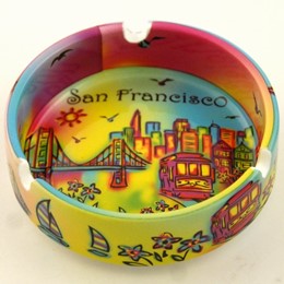 San Francisco Neon Rainbow 4"  Ashtray