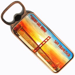 San Francisco Sunset Rect Opener Magnet