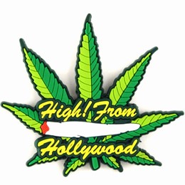 Hollywood High! Green Leaf Lasercut Magnet