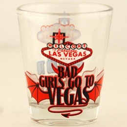 Las Vegas Good/Bad Girls Shotglass