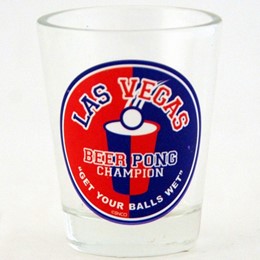 Las Vegas Beer Pong Promo Shotglass