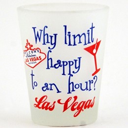 Las Vegas Happy Hour Frosted Shotglass