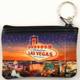 Las Vegas Stars Small Zip Purse Keychain