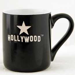 Hollywood Star Black 11oz Direct Print Mug