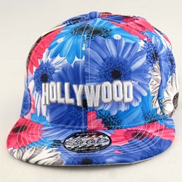 Hollywood Blue & Pink Floral Hat