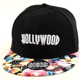 Hollywood Black & Floral Deco Hat