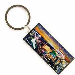Las Vegas Stars Sheen Small Metal Keychain