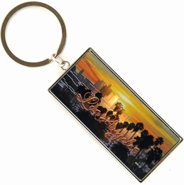 Los Angeles Sunset Sheen Metal Keychain